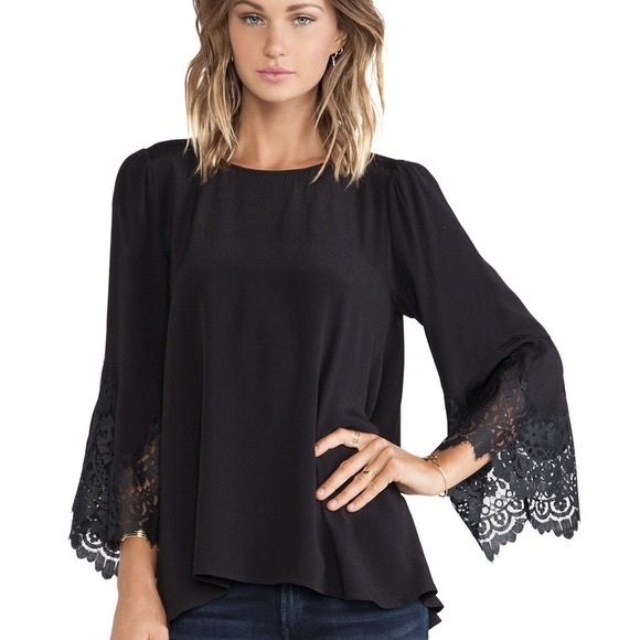 For Love And Lemons Tops - For Love & Lemons | Bourbon Black Top